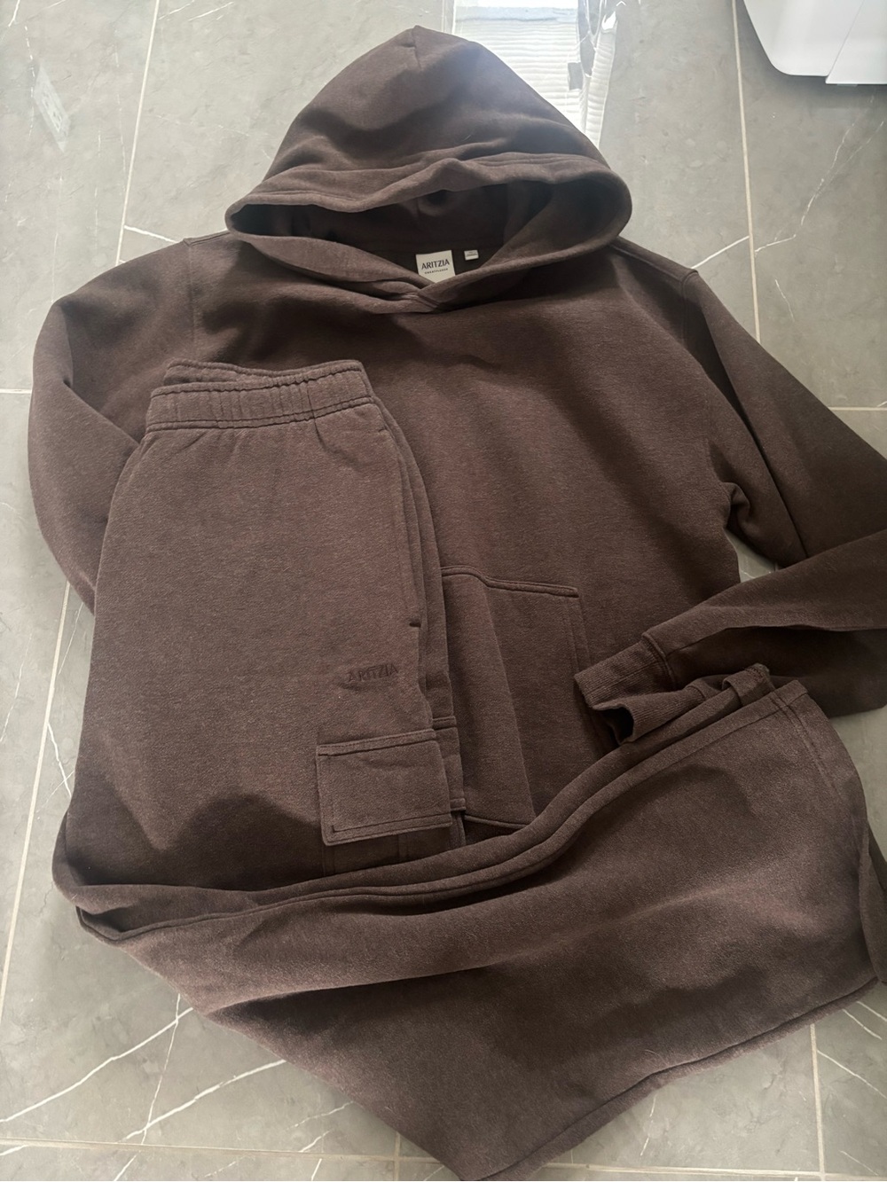 🤎 Aritzia Sweatfleece set M